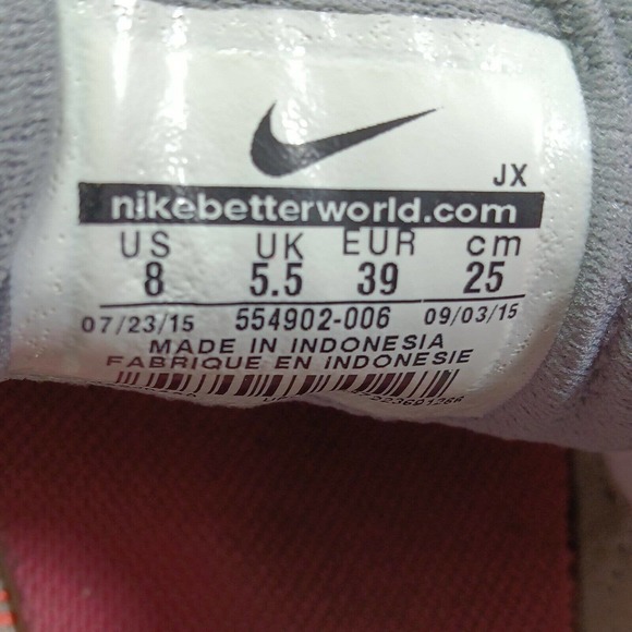 Nike 554902-006 Revolution 2 Gray Pink Blue Running Shoes Women's Sz 8 sneakers - Picture 6 of 8